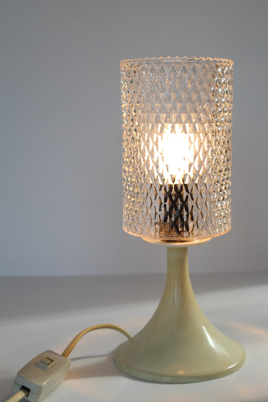 Lampe d'appoint vintage pied "tulipe"