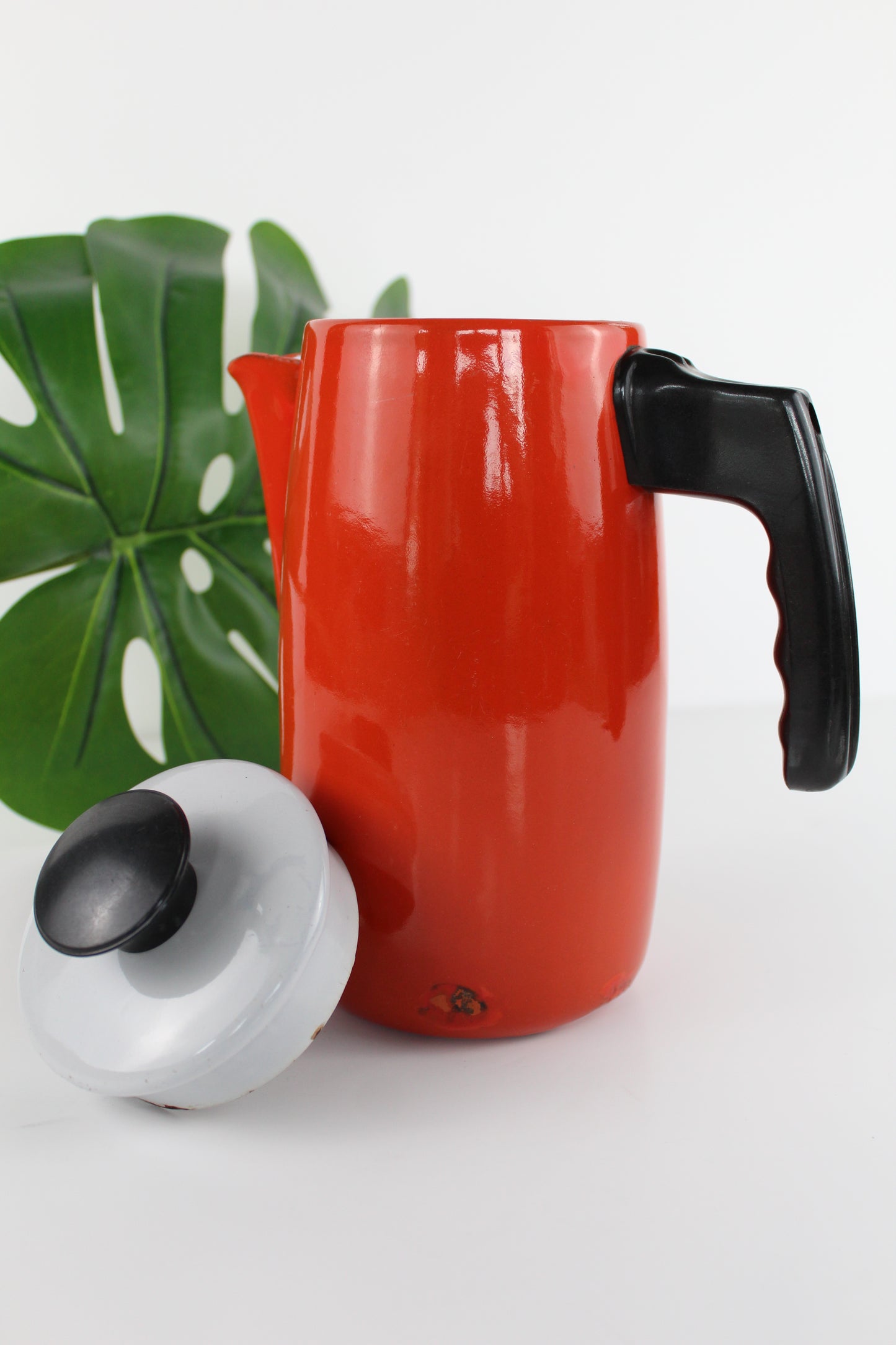 Cafetière vintage orange