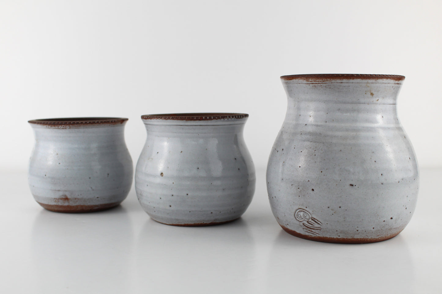 Pots en céramique Jeanne et Norbert Pierlot - Lot de 3