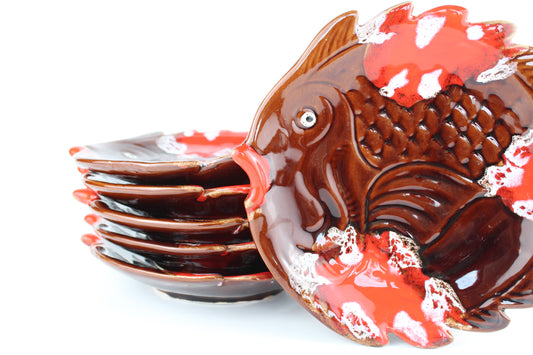 Assiette vintage poisson