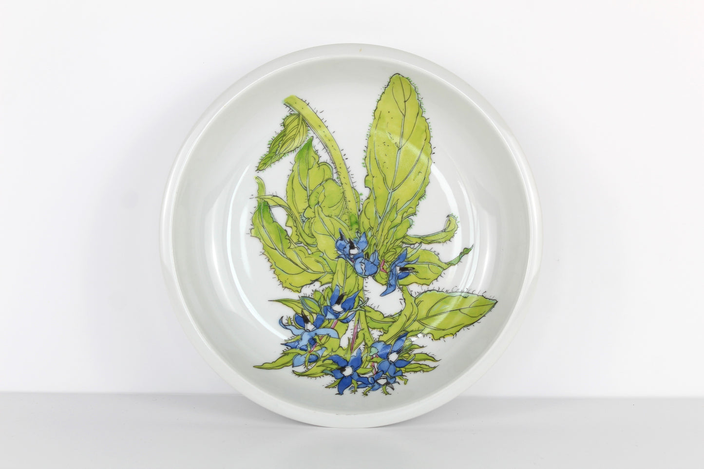 Assiette profonde décor fleur