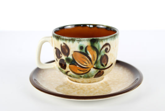 Tasse et soucoupe Boch Corfou